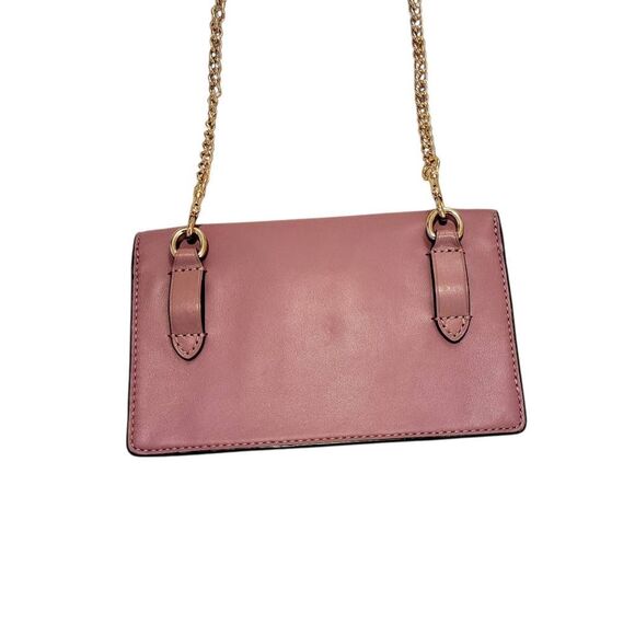 Coach Flap Belt Bag In Signature Canvas With Butterfly Applique & Gold Chain - Picture 8 of 12